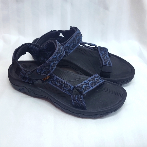 Teva Blue And Black Sandals - Picture 1 of 8